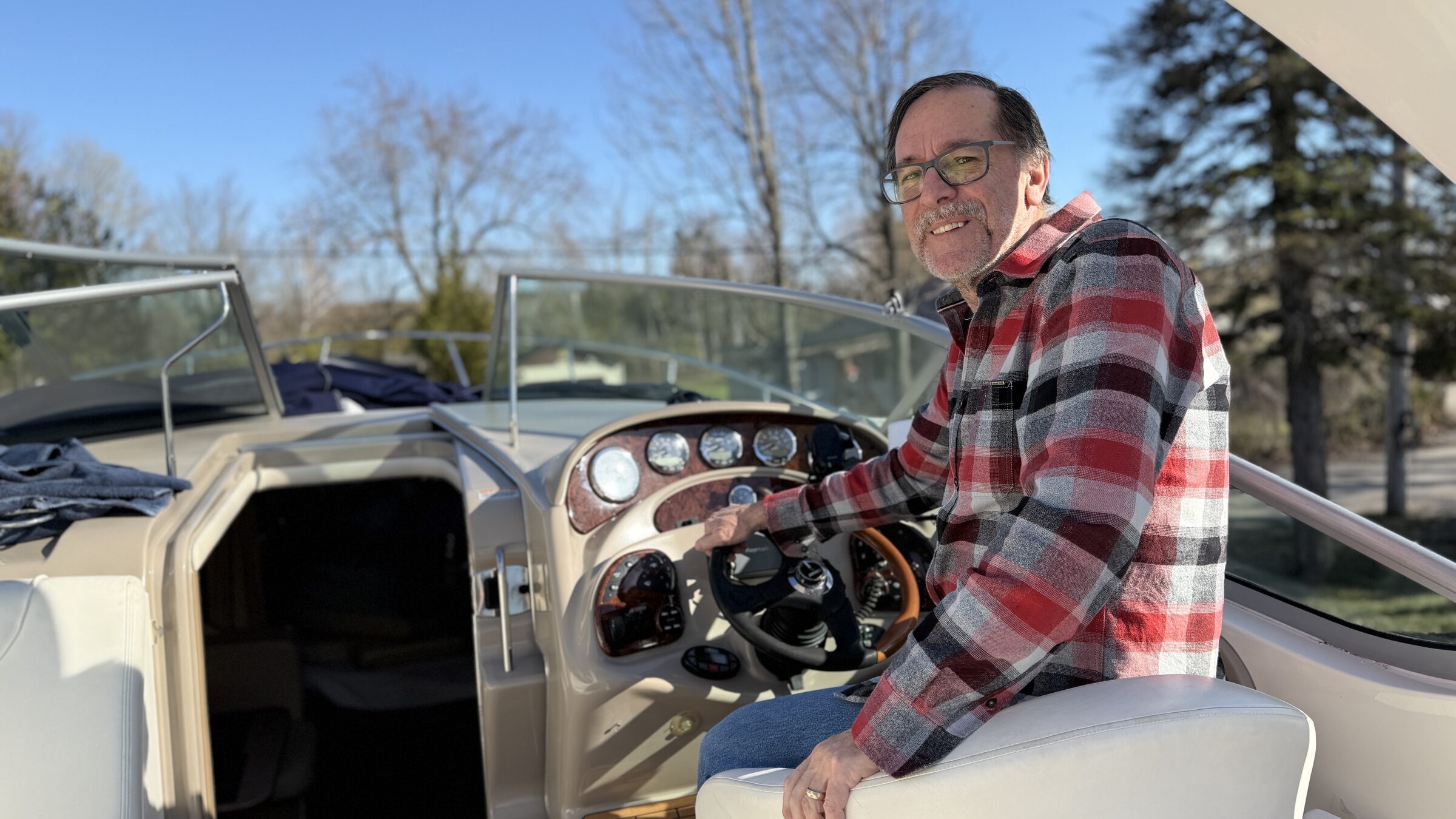 Dave at the Helm